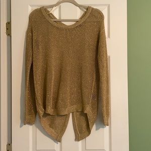 Shimmery Gold Sweater!